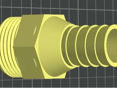 Hose barb 1inch to 22mm 