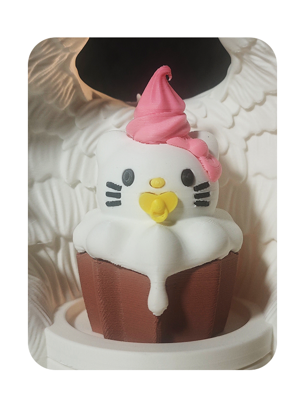 Miniatura 2 do modelo 3D 三丽鸥小蛋糕 hellokitty 库洛米 美乐蒂 玉桂狗