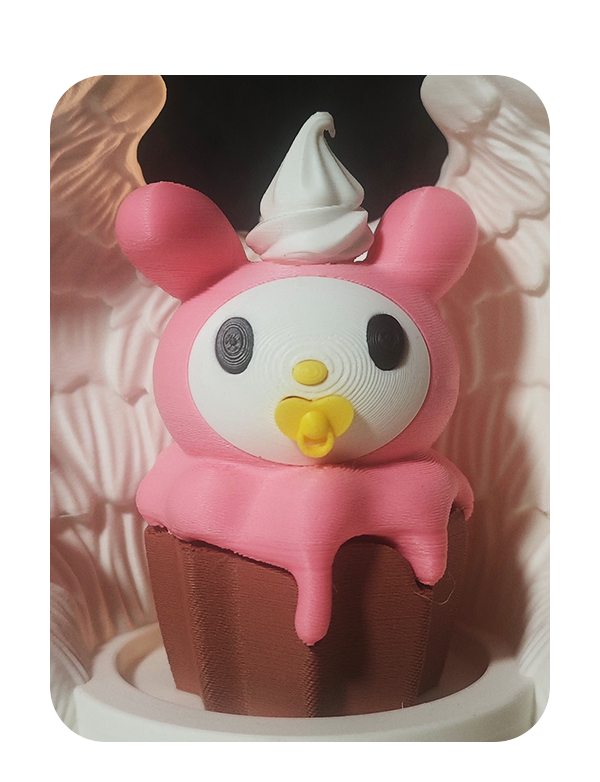 Miniatura 4 do modelo 3D 三丽鸥小蛋糕 hellokitty 库洛米 美乐蒂 玉桂狗
