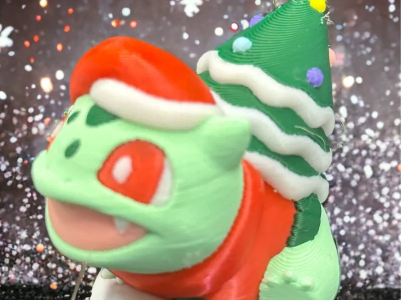Christmas Bulbasaur pokemon cristmas navidad