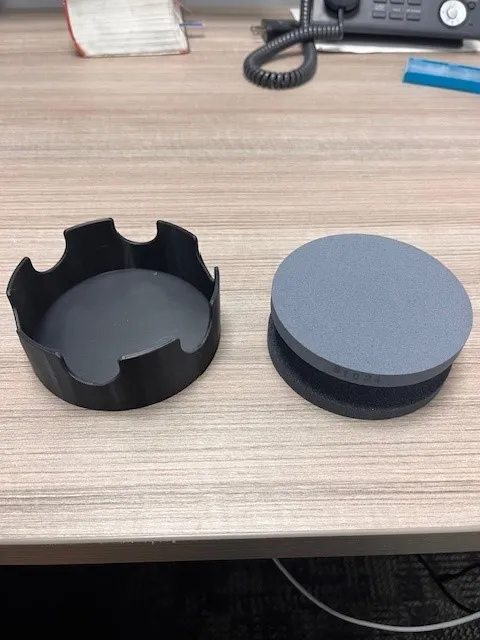 4" inch round machinist crystolon stone holder