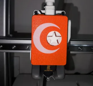 Extruder Cover Turkish Flag Türk Bayrağı 