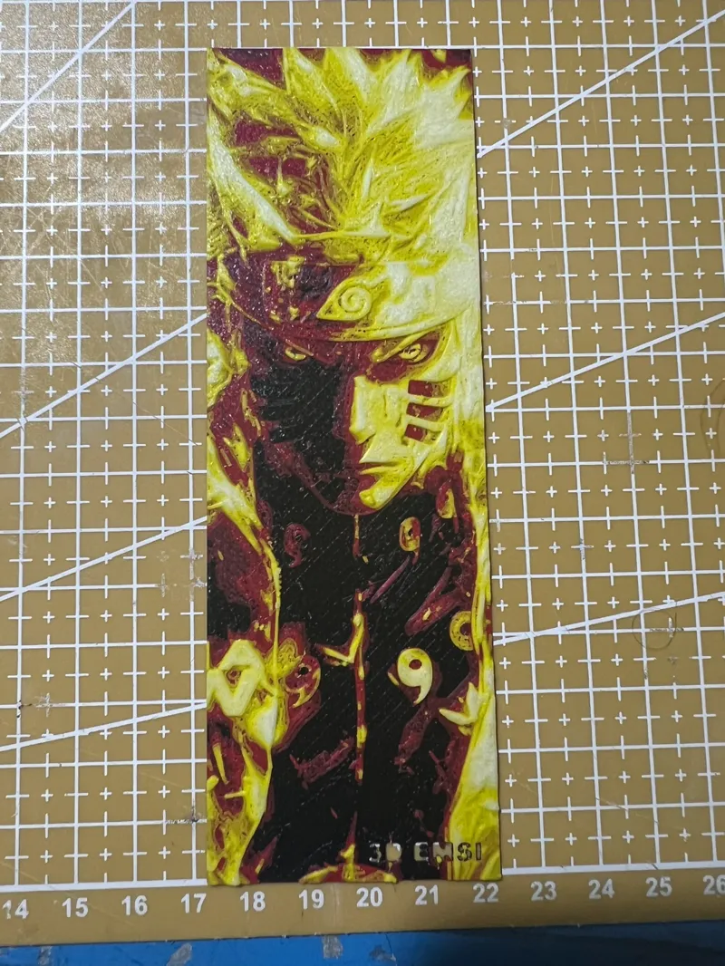Naruto six path bookmark hueforge