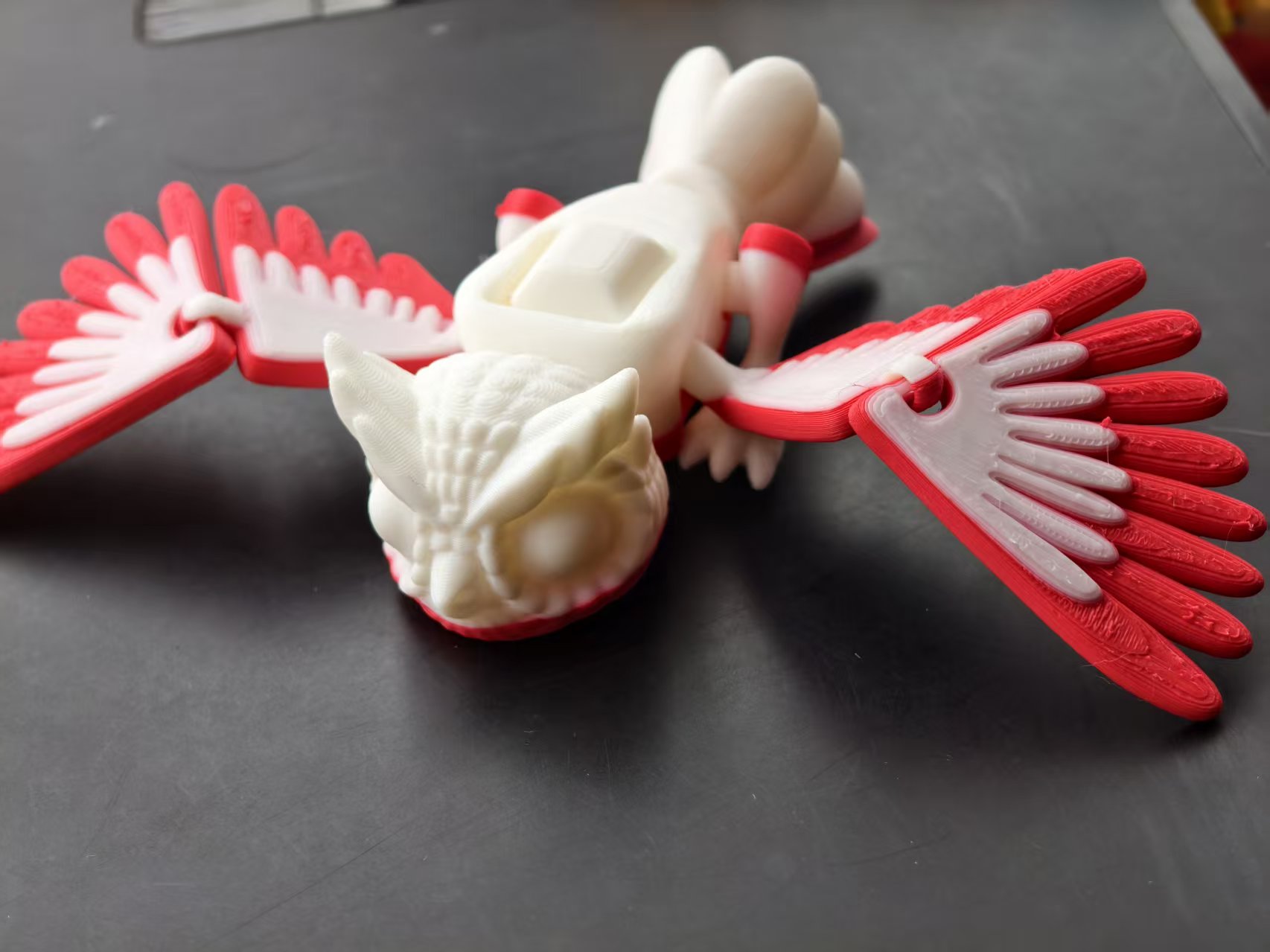 Miniatura 3 do modelo 3D 可动猫头鹰，重新发一个