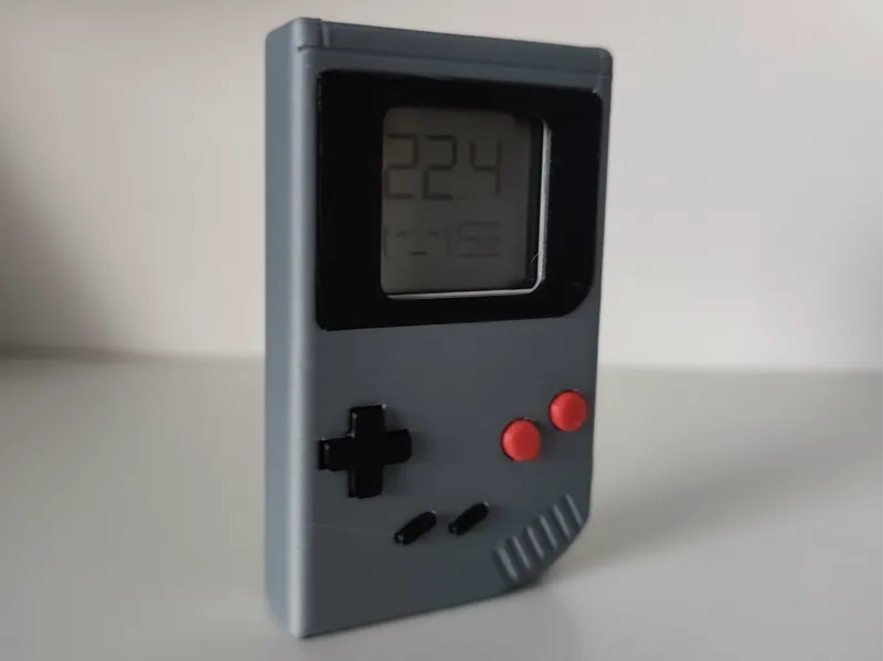Gameboy. MI (xiaomi) thermometer holder.