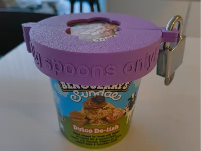 Ben and Jerry's lock, custom text!