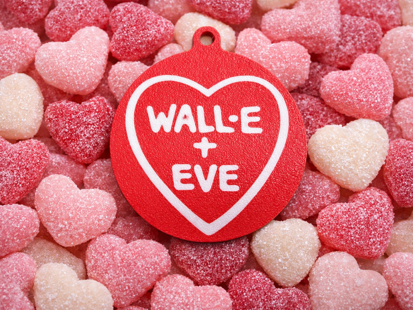 WALL·E + EVE Valentine’s Keyring