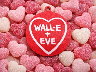 WALL·E + EVE Valentine’s Keyring