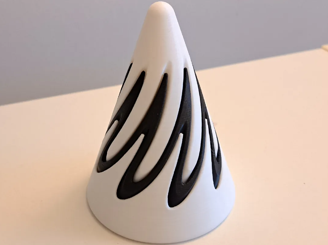 triple spiral cone fidget toy - 1