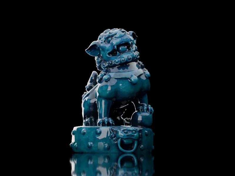 Chinese Lion Statue