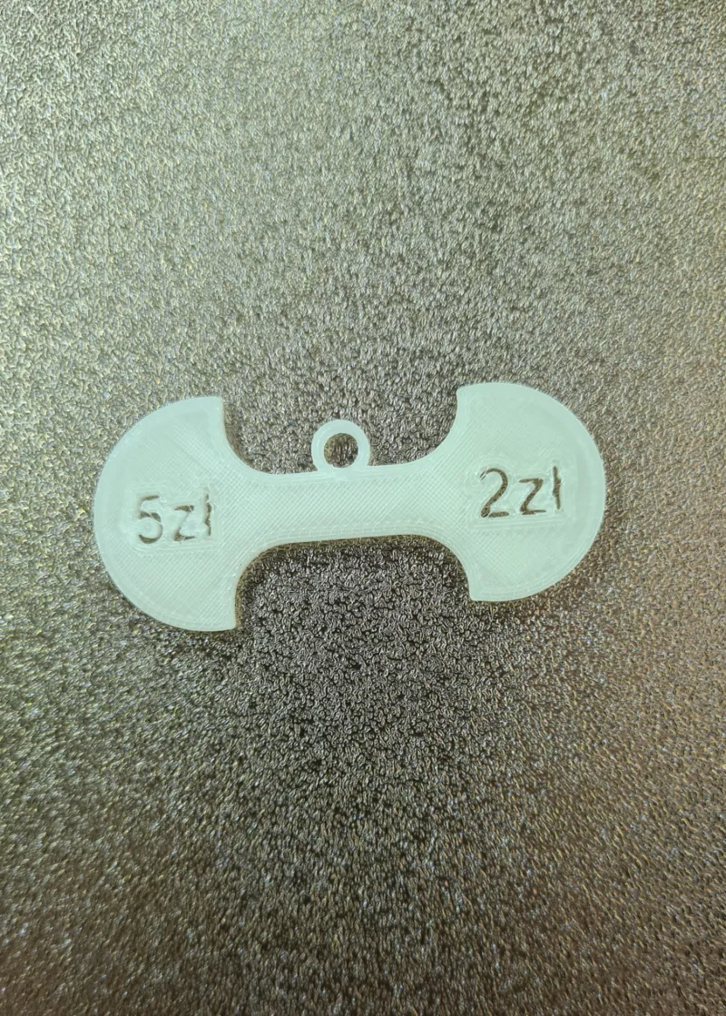 Shopping Cart Coin Keychain 2 & 5PLN