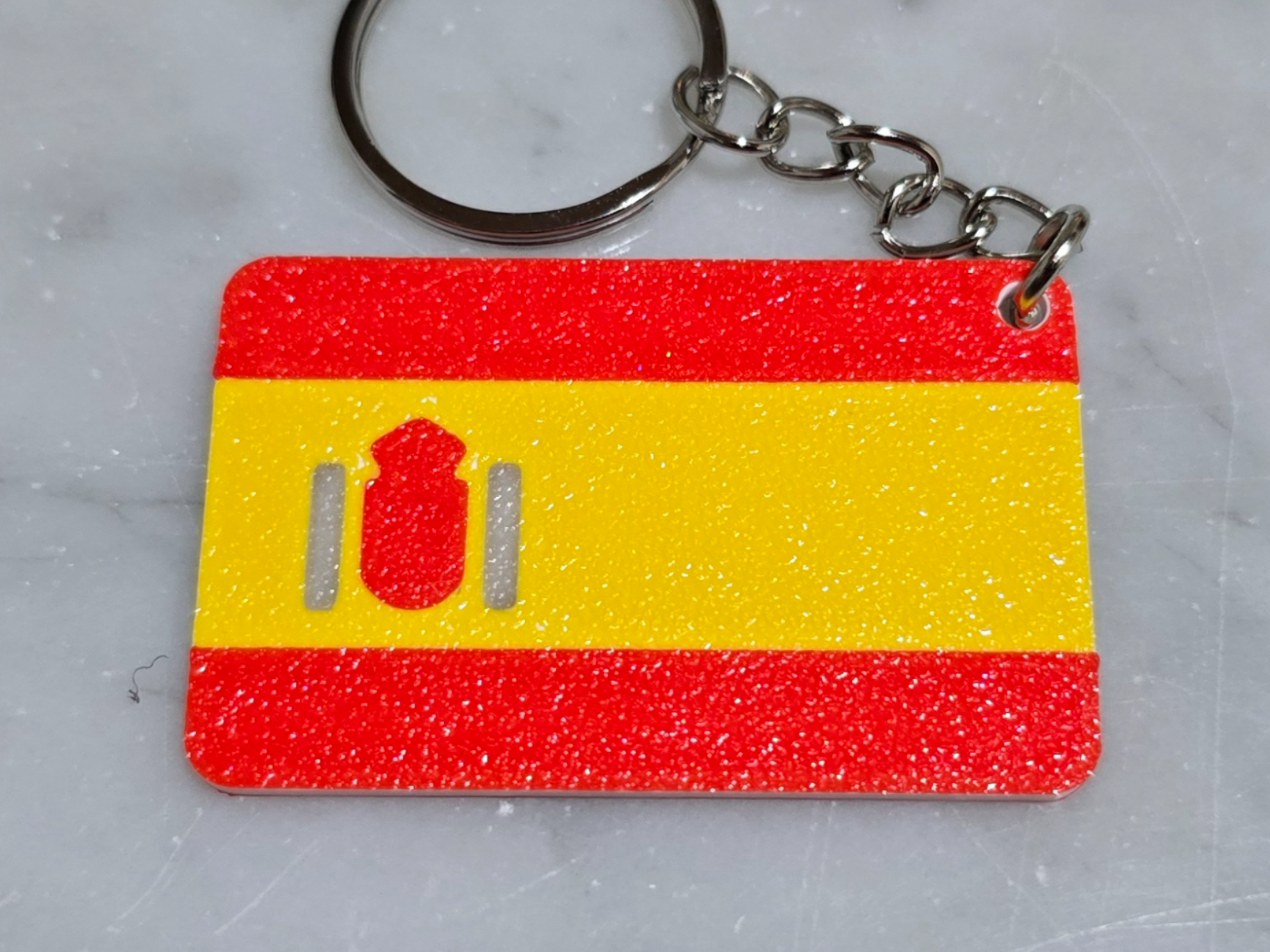Spain Flag Keychain