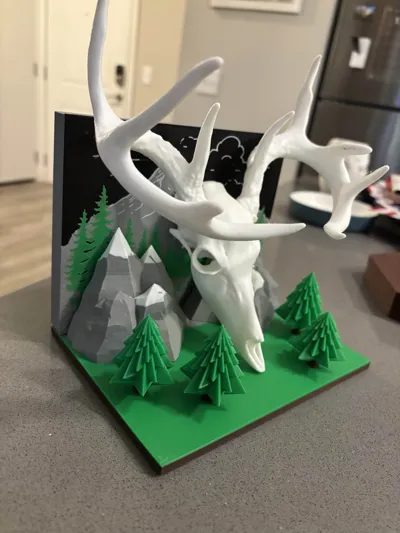Deer Skull Game Controller holder - Free 3D Print Model - MakerWorld