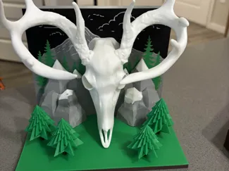 Deer Skull Game Controller holder