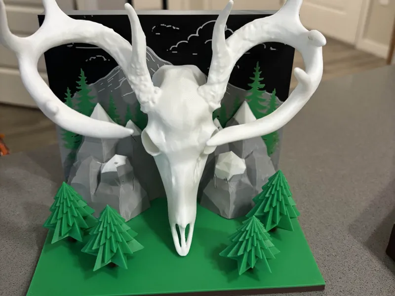 Deer Skull Game Controller holder
