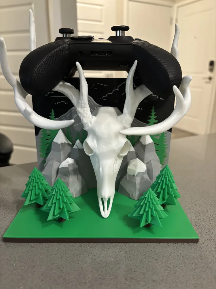 Deer Skull Game Controller holder - Free 3D Print Model - MakerWorld