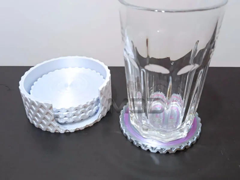 Basic Coaster Set with Holder