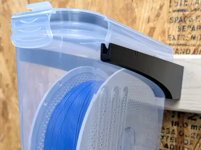 Wall mount cereal box holder