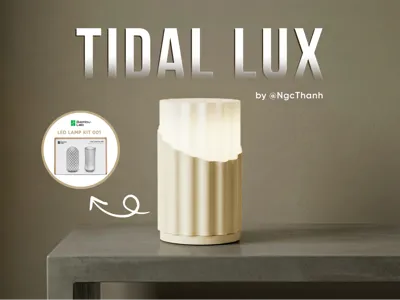 BambuLab LED Lamp Kit 001 "TIDAL LUX" Table Lamp