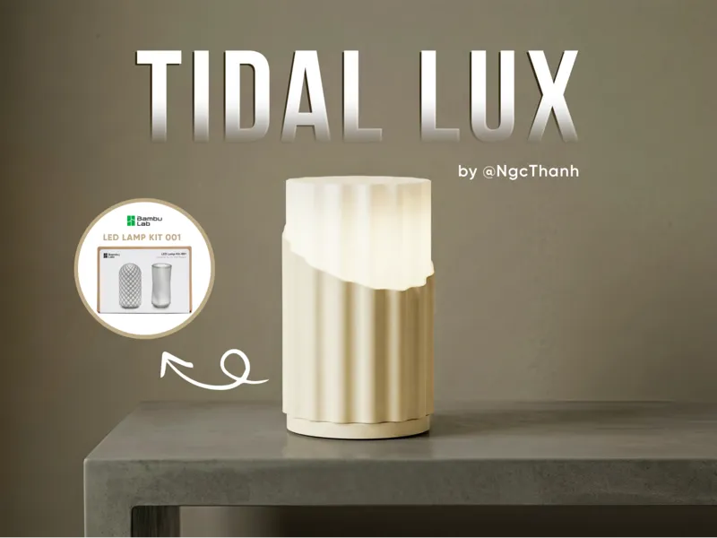 BambuLab LED Lamp Kit 001 "TIDAL LUX" Table Lamp