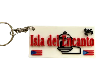Puerto Rico Keychain Plate