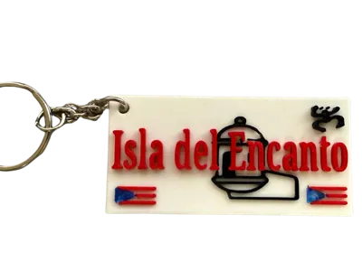 Puerto Rico Keychain Plate