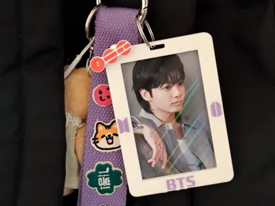 BTS Photocard Holder Keychain – Customizable