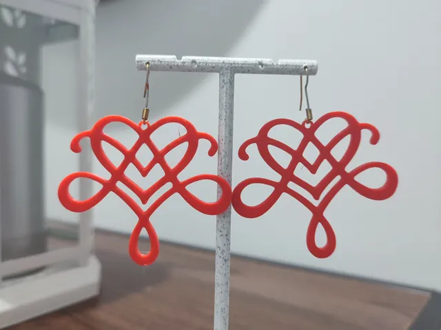 Aretes Nudo del Corazón Eterno