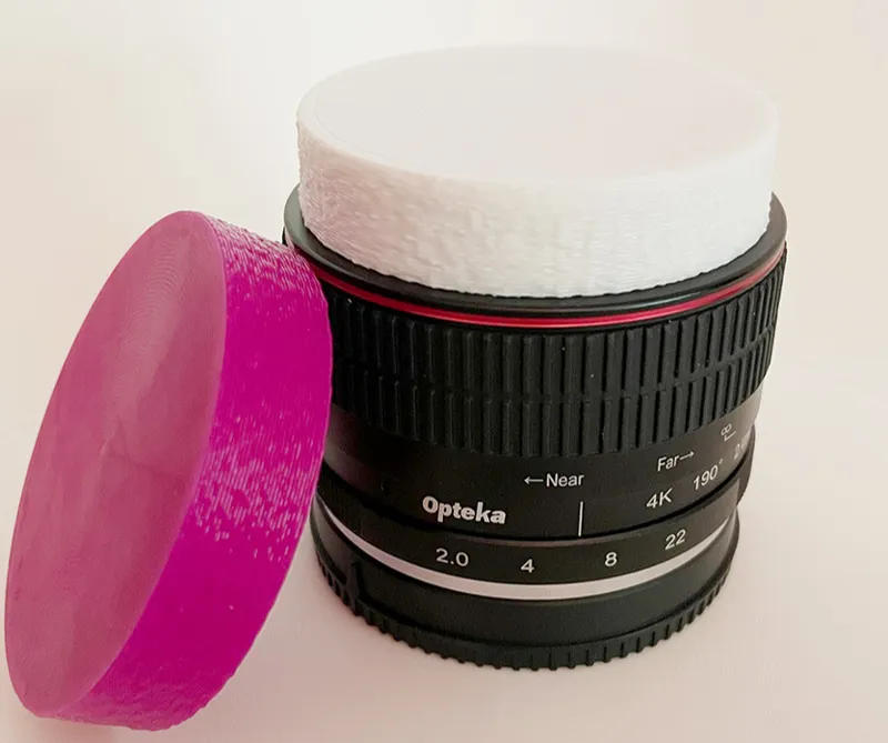 Lens cap for an opteka fisheye lens