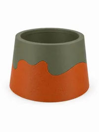 100MM high No Handle Holes 128mm bowl lower fuzzy skin half
