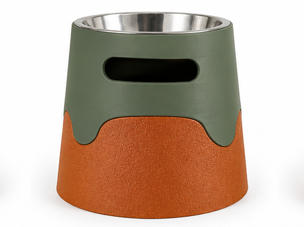 Wavy Elevated pet bowl riser 