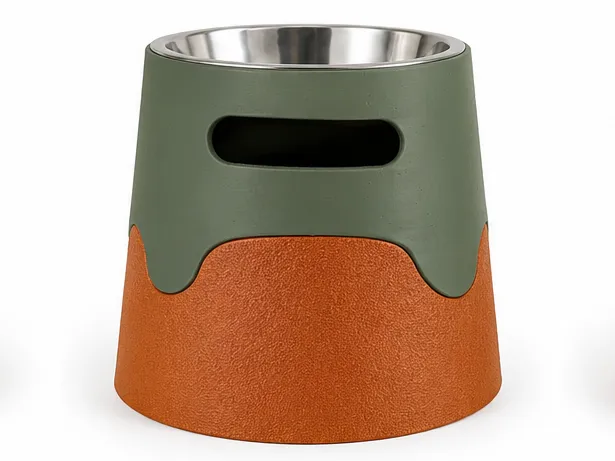Wavy Elevated pet bowl riser 