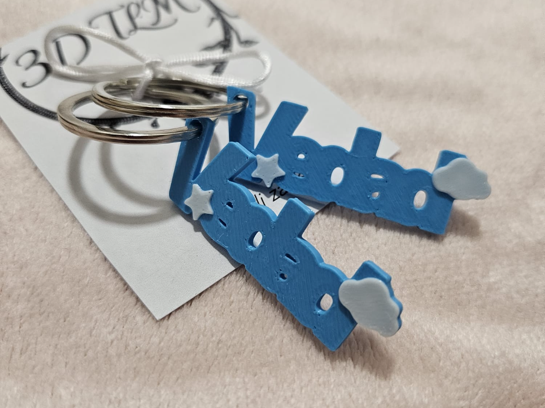 Baby boy name keychain