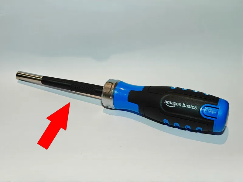 Amazon Basics Screwdriver Knurled Grip Sleeve