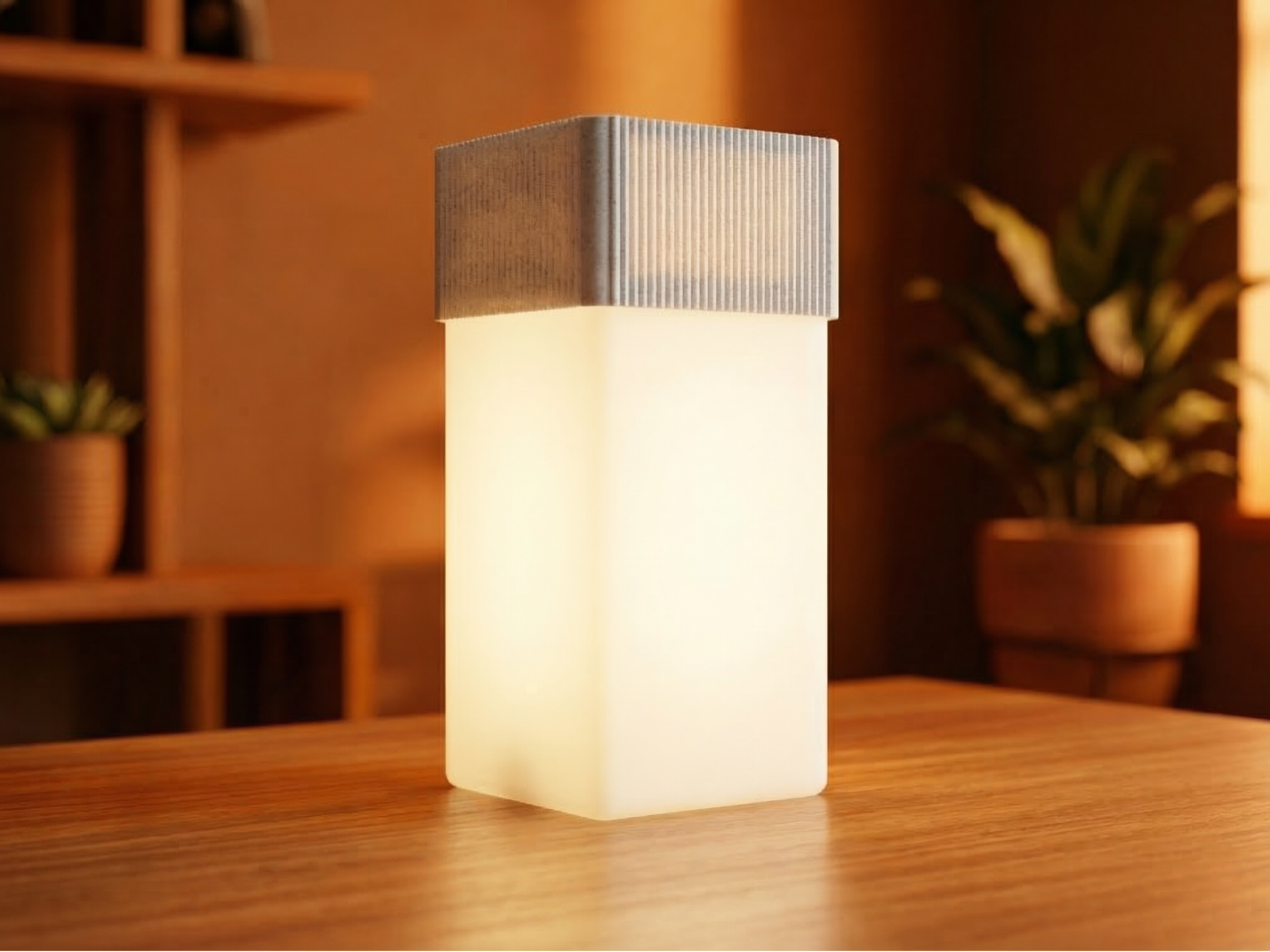 Customizable Ribbed Lamp Cover