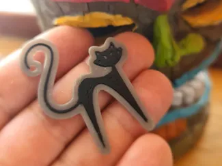Mid Century Cat Keychain
