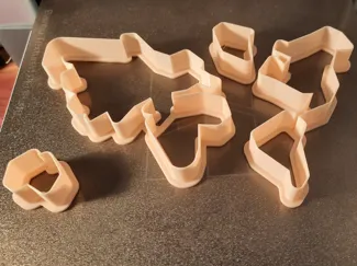 Continents Cookie / Play-Doh Cutter