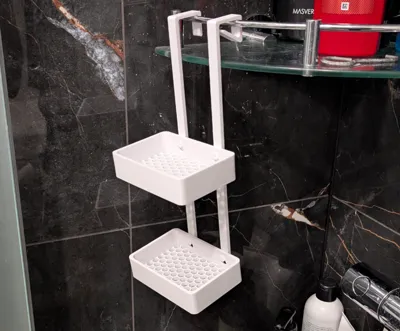 Hanged double soap dish