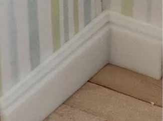 1:12 Scale Dollhouse Tall Skirting / Architrave 