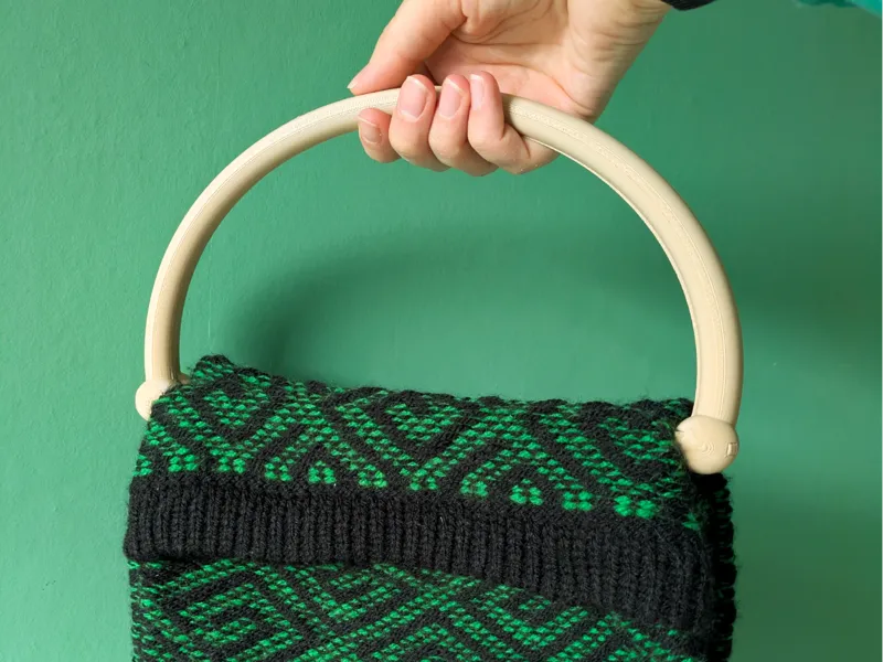 Magnetic bag handle for thick fabric(up to 14mm)