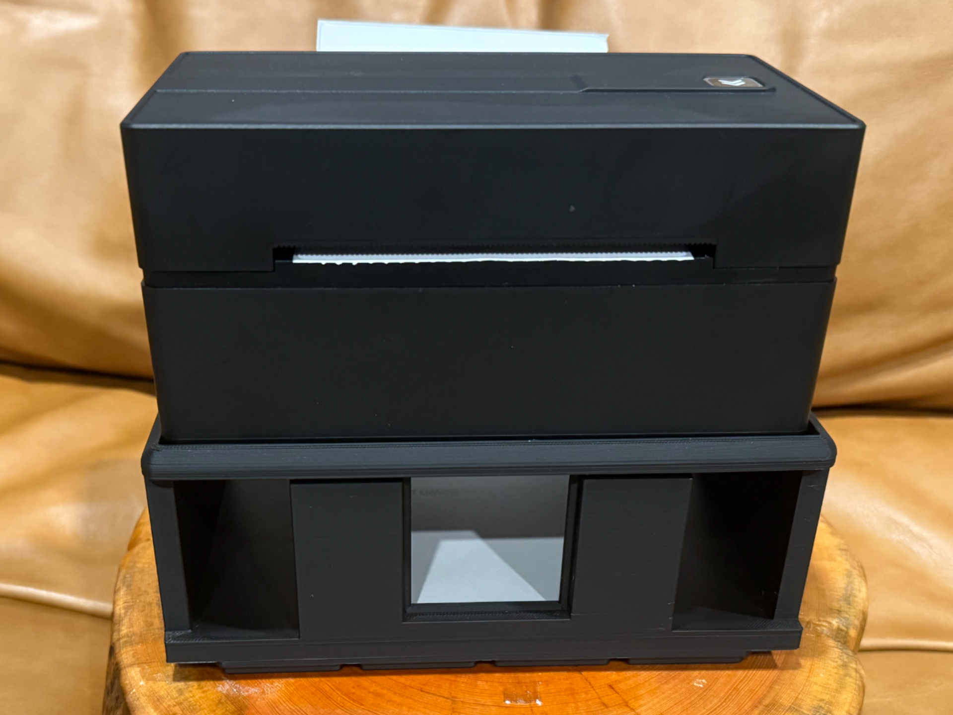 Thermal Label Printer Stand With Gridfinity Base