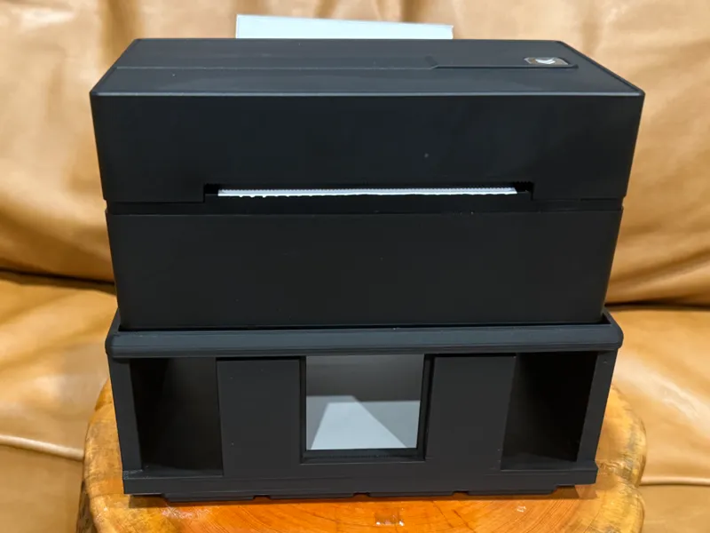 Thermal Label Printer Stand With Gridfinity Base