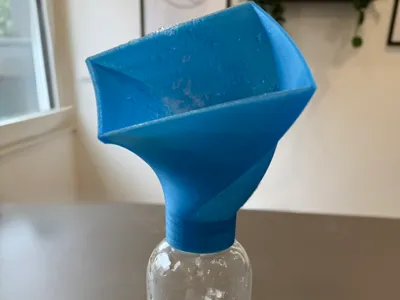 waterbottle ice funnel