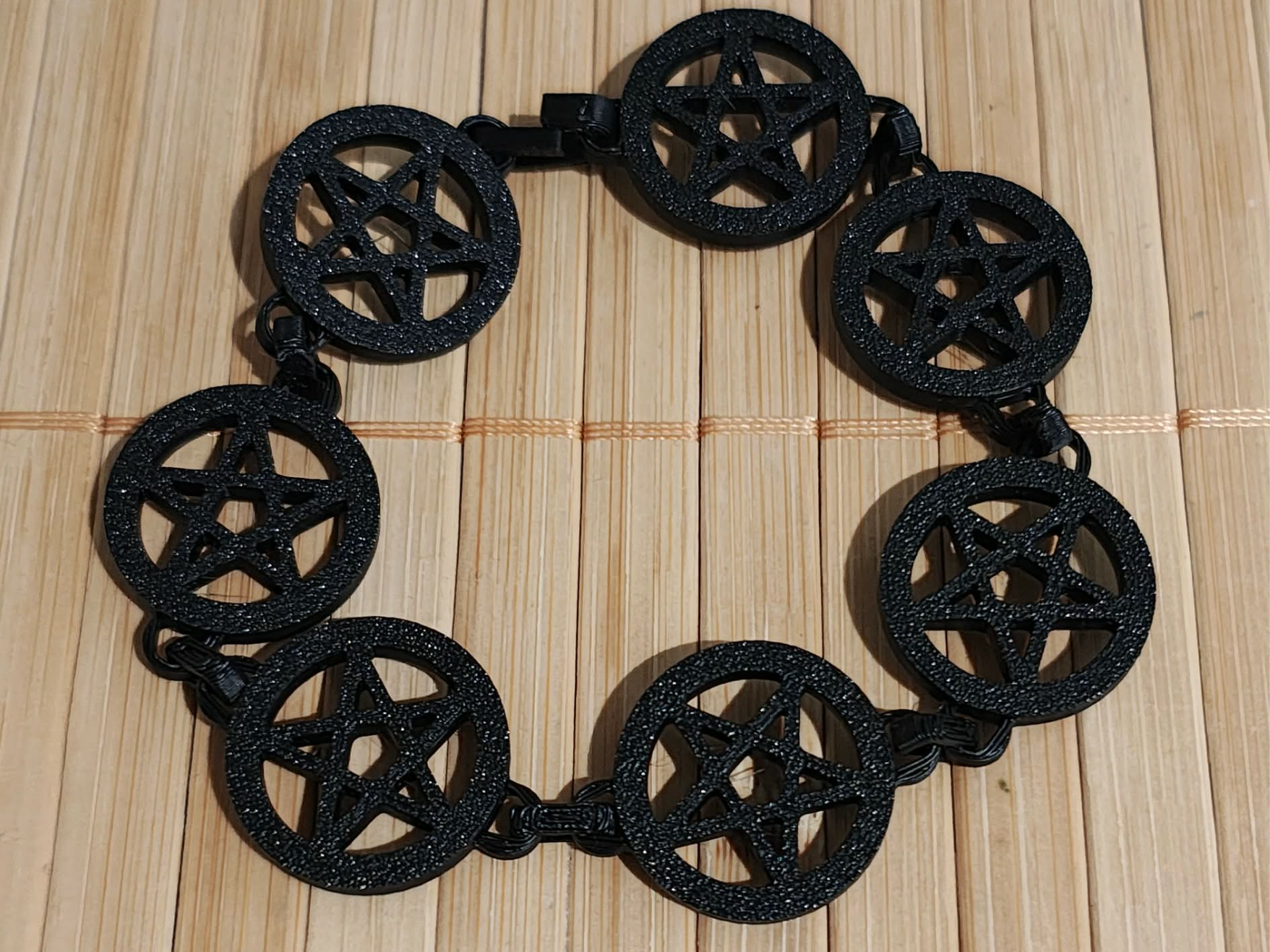 Pentacle/Pentagram chain bracelet