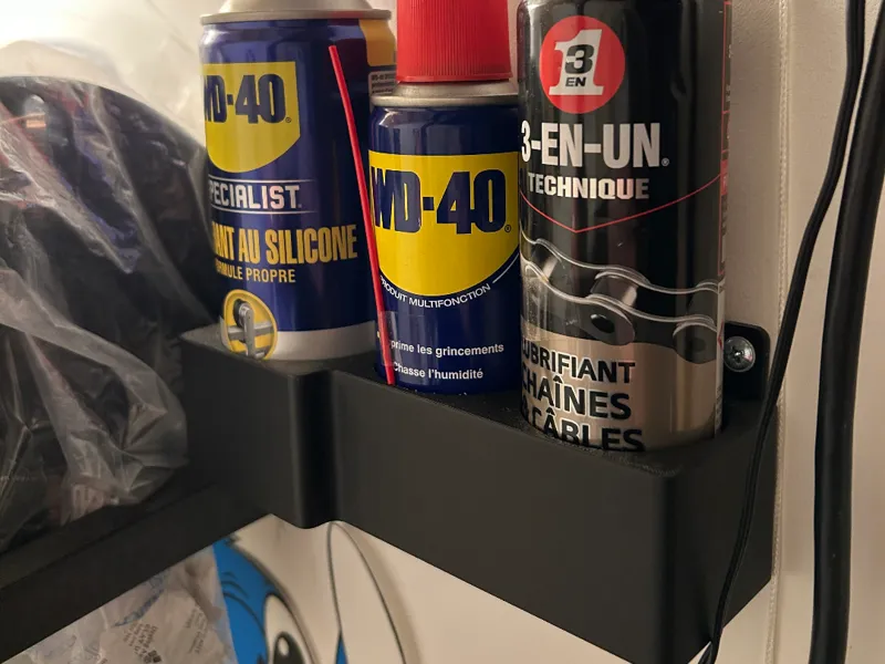 Support bombe en spray type WD40 