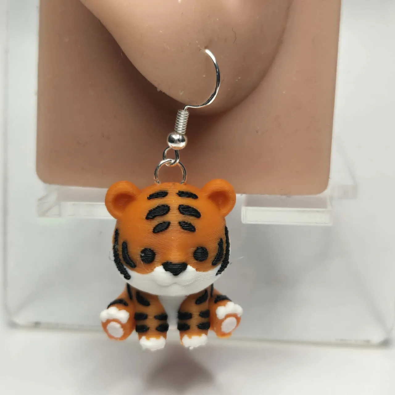 Tiger Hanging Earrings view 2