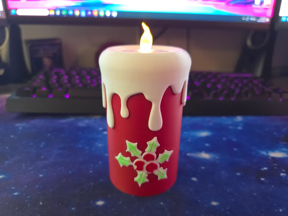 Christmas Candle Tealight Holder by Mike MakerWorld Download Free 3D