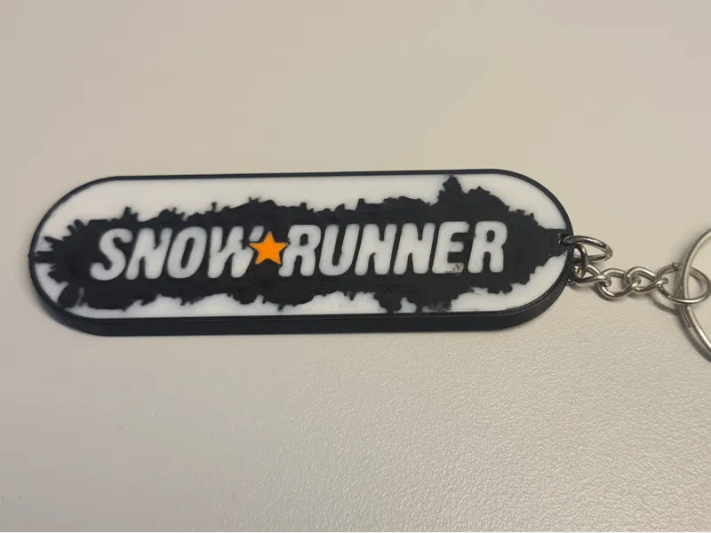 Snow Runner Keychain
