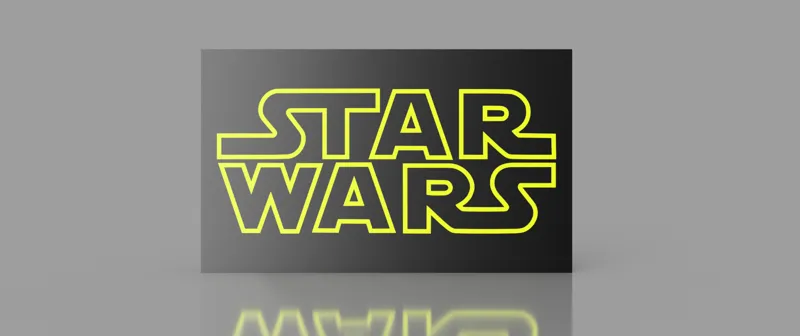Star Wars Logo Light Box