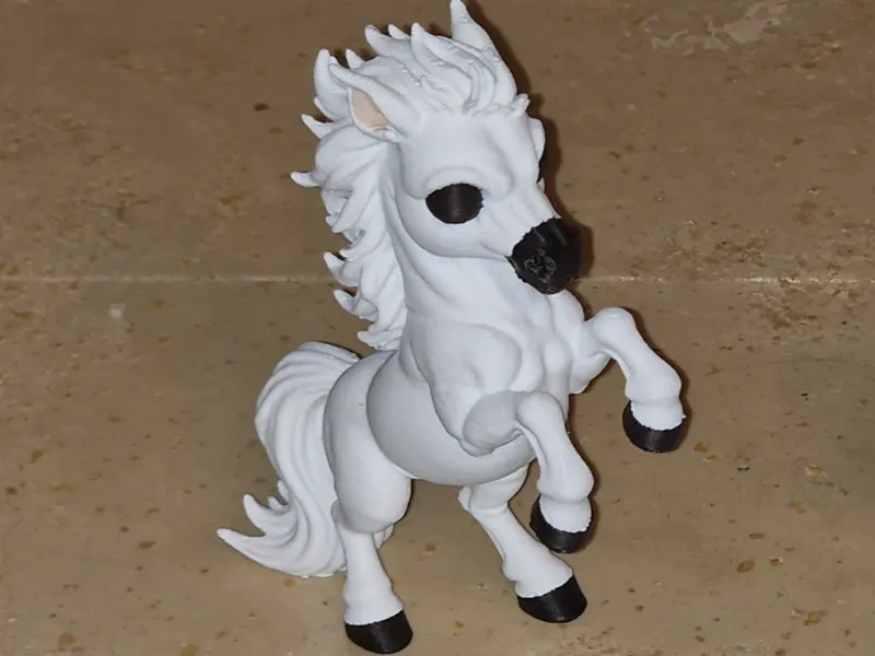 Lucky Year Cute Funko-Style Standing Horse No Base